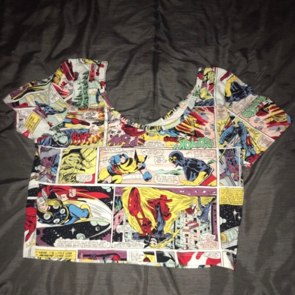 Comic Crop Top